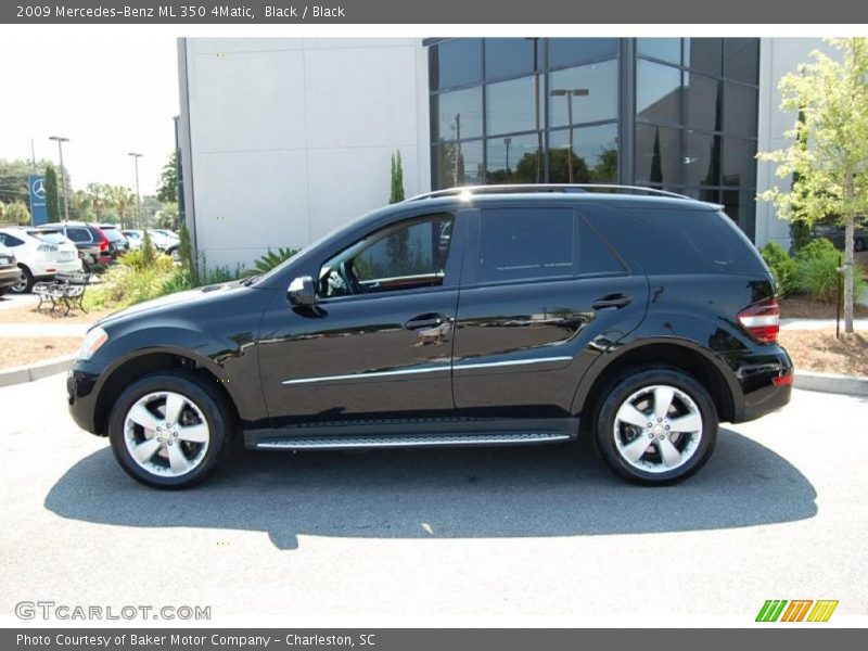 Black / Black 2009 Mercedes-Benz ML 350 4Matic