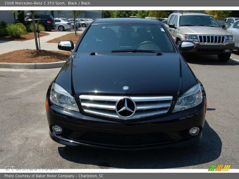 Black / Black 2008 Mercedes-Benz C 350 Sport