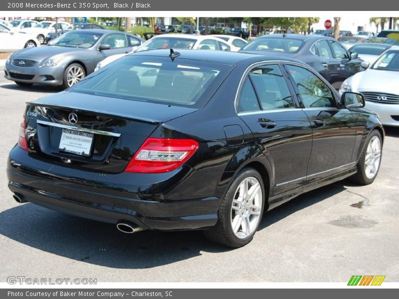 Black / Black 2008 Mercedes-Benz C 350 Sport