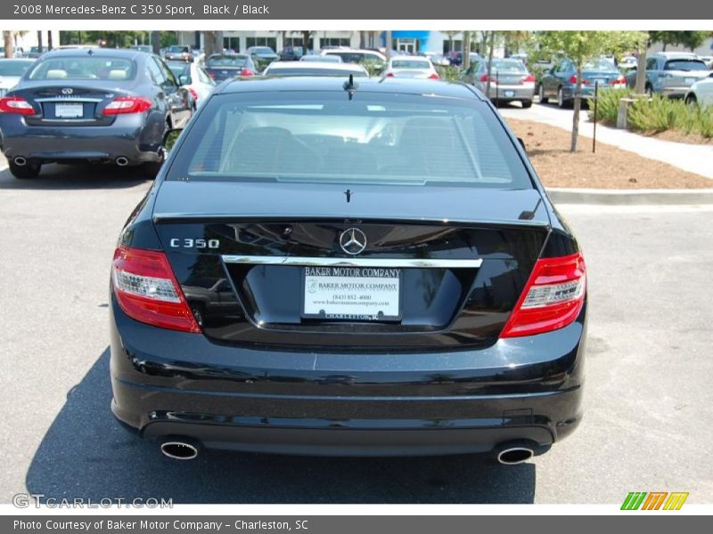 Black / Black 2008 Mercedes-Benz C 350 Sport
