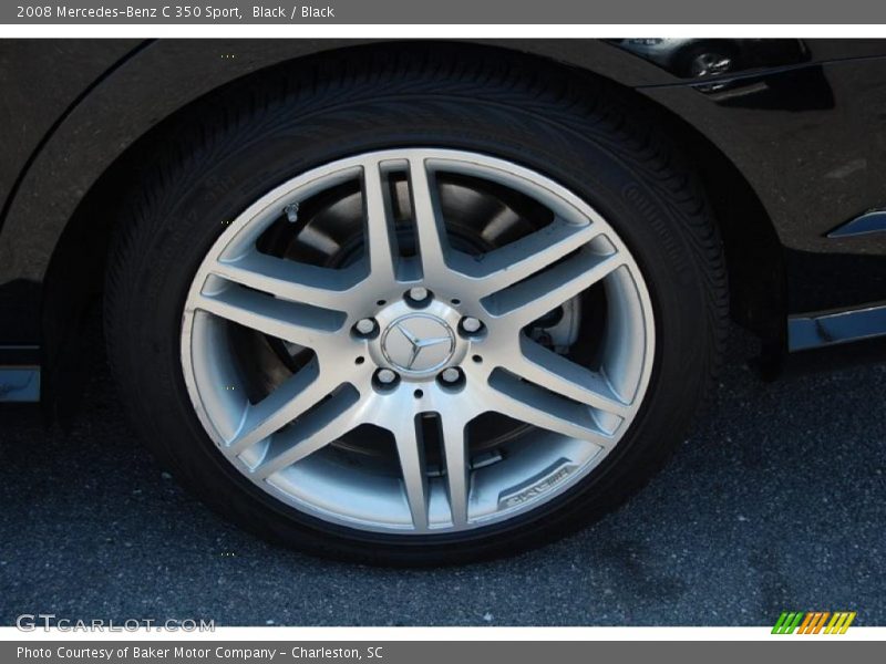 Black / Black 2008 Mercedes-Benz C 350 Sport