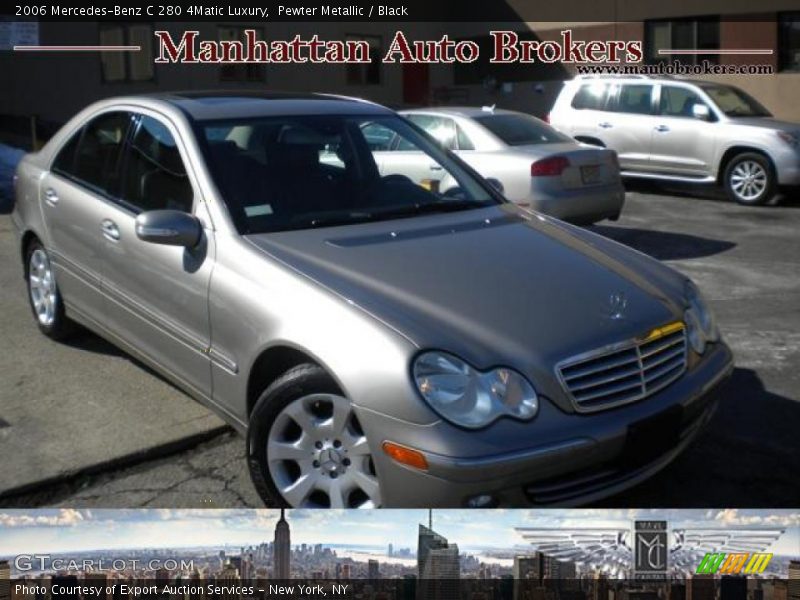 Pewter Metallic / Black 2006 Mercedes-Benz C 280 4Matic Luxury