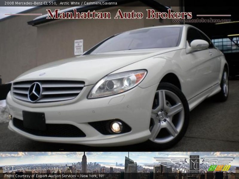 Arctic White / Cashmere/Savanna 2008 Mercedes-Benz CL 550