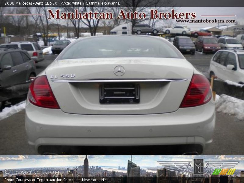 Arctic White / Cashmere/Savanna 2008 Mercedes-Benz CL 550