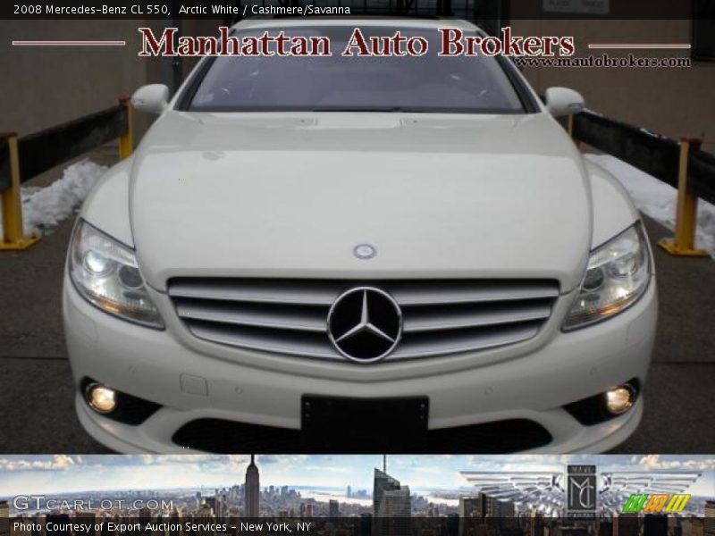 Arctic White / Cashmere/Savanna 2008 Mercedes-Benz CL 550