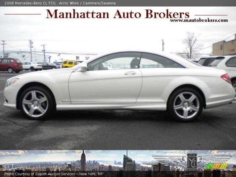 Arctic White / Cashmere/Savanna 2008 Mercedes-Benz CL 550