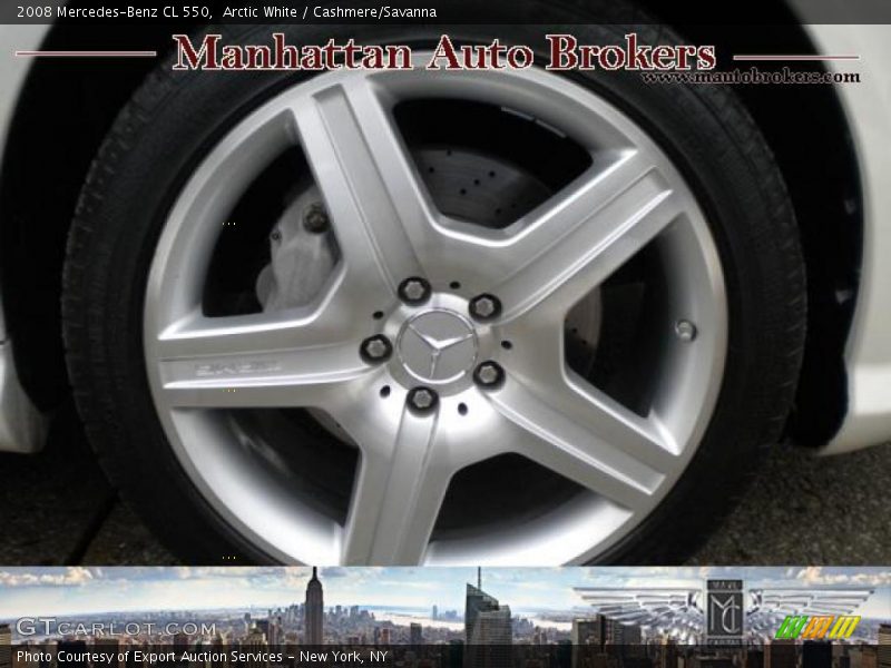 Arctic White / Cashmere/Savanna 2008 Mercedes-Benz CL 550