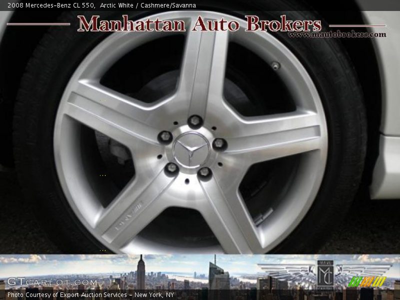 Arctic White / Cashmere/Savanna 2008 Mercedes-Benz CL 550