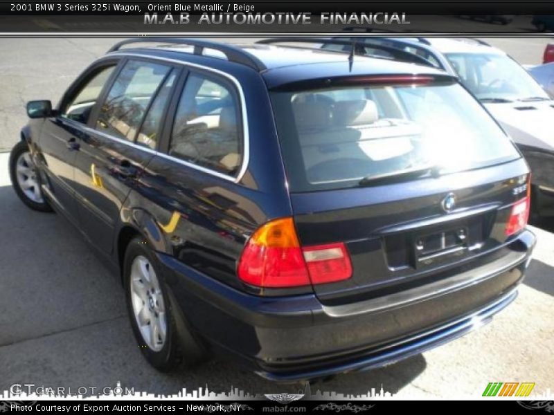 Orient Blue Metallic / Beige 2001 BMW 3 Series 325i Wagon