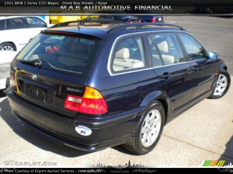 Orient Blue Metallic / Beige 2001 BMW 3 Series 325i Wagon