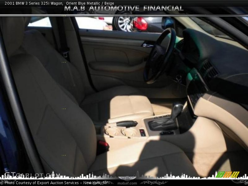Orient Blue Metallic / Beige 2001 BMW 3 Series 325i Wagon