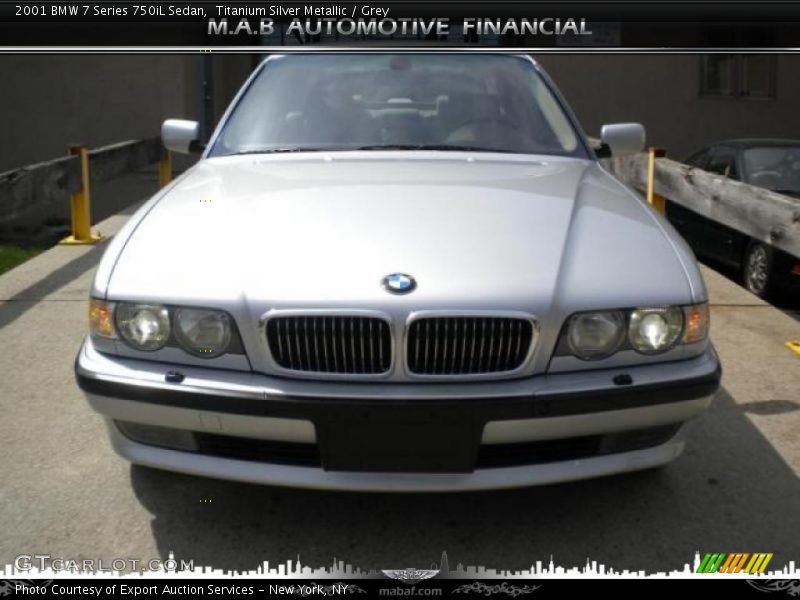 Titanium Silver Metallic / Grey 2001 BMW 7 Series 750iL Sedan