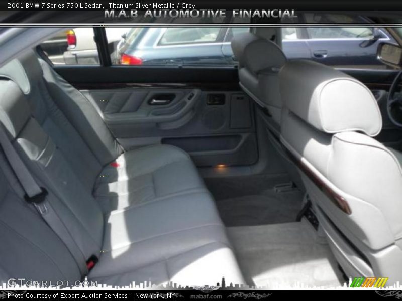 Titanium Silver Metallic / Grey 2001 BMW 7 Series 750iL Sedan