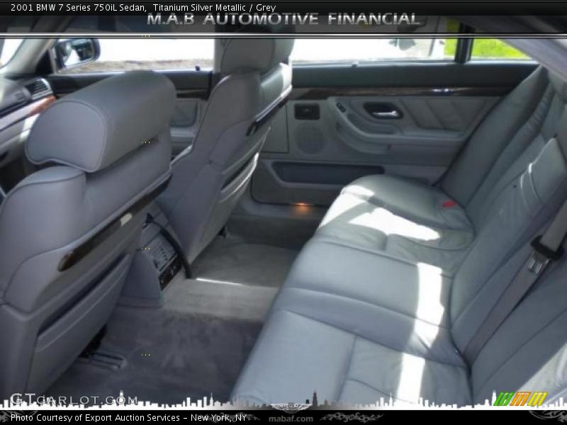 Titanium Silver Metallic / Grey 2001 BMW 7 Series 750iL Sedan