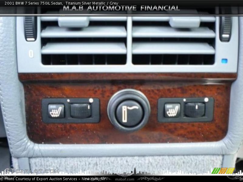 Titanium Silver Metallic / Grey 2001 BMW 7 Series 750iL Sedan