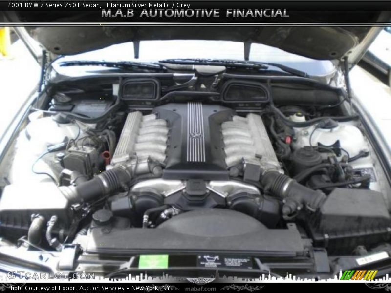 Titanium Silver Metallic / Grey 2001 BMW 7 Series 750iL Sedan