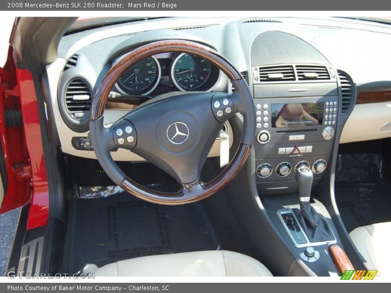 Mars Red / Beige 2008 Mercedes-Benz SLK 280 Roadster
