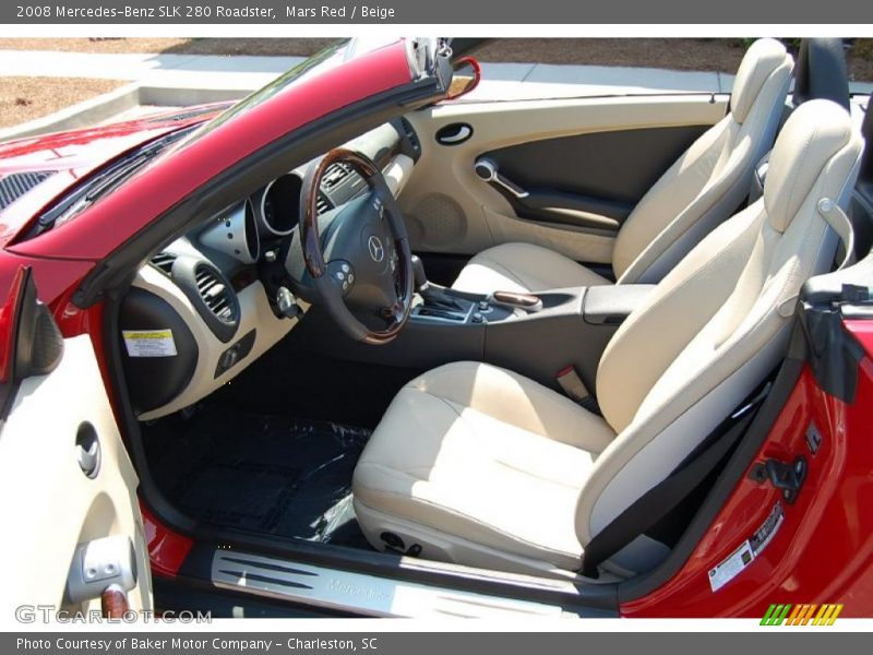 Mars Red / Beige 2008 Mercedes-Benz SLK 280 Roadster