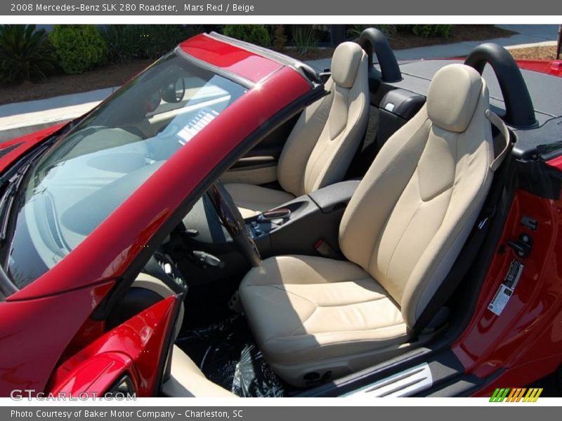Mars Red / Beige 2008 Mercedes-Benz SLK 280 Roadster