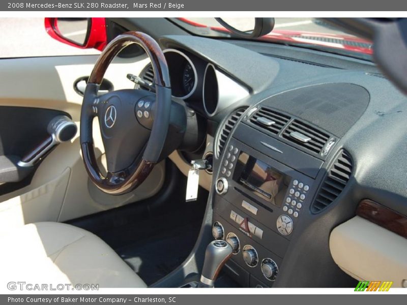 Mars Red / Beige 2008 Mercedes-Benz SLK 280 Roadster