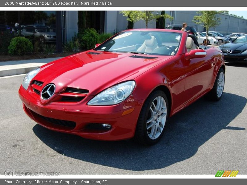 Mars Red / Beige 2008 Mercedes-Benz SLK 280 Roadster