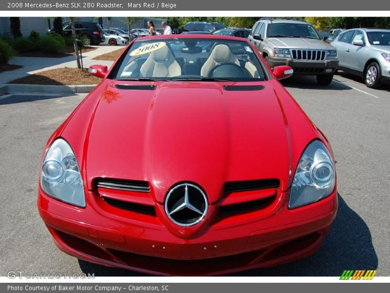 Mars Red / Beige 2008 Mercedes-Benz SLK 280 Roadster