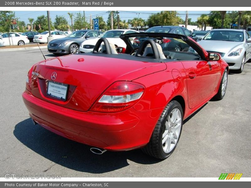 Mars Red / Beige 2008 Mercedes-Benz SLK 280 Roadster