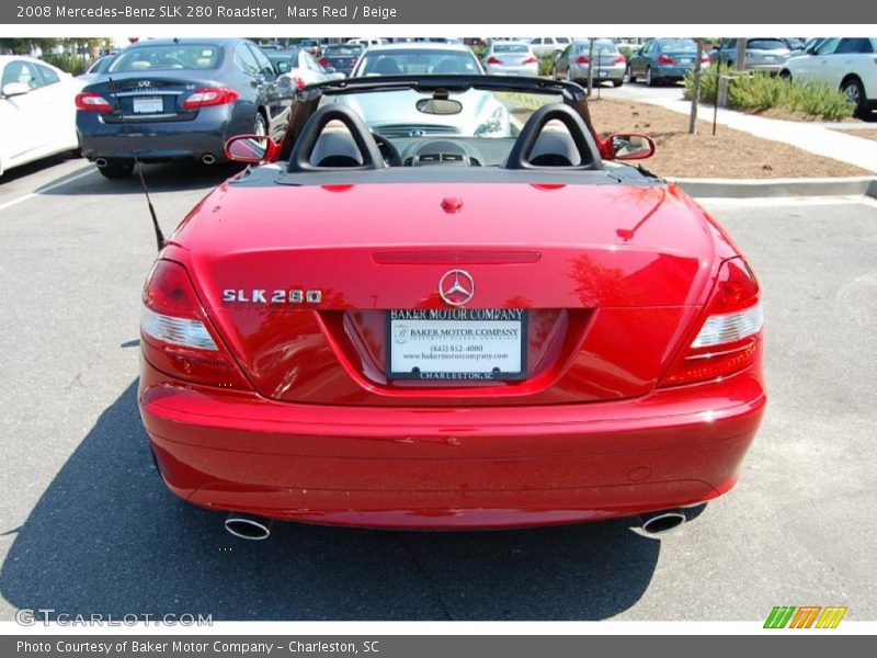 Mars Red / Beige 2008 Mercedes-Benz SLK 280 Roadster