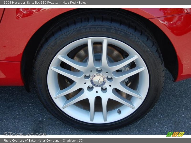 Mars Red / Beige 2008 Mercedes-Benz SLK 280 Roadster