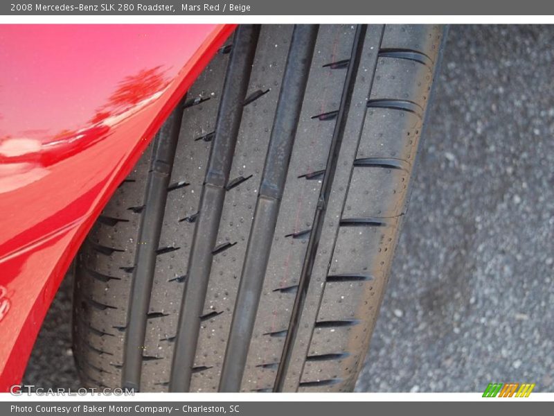 Mars Red / Beige 2008 Mercedes-Benz SLK 280 Roadster