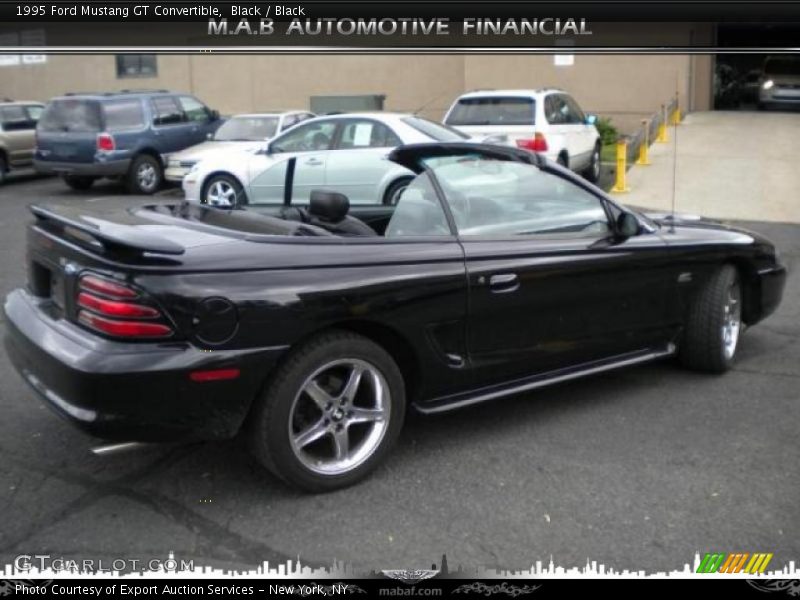 Black / Black 1995 Ford Mustang GT Convertible