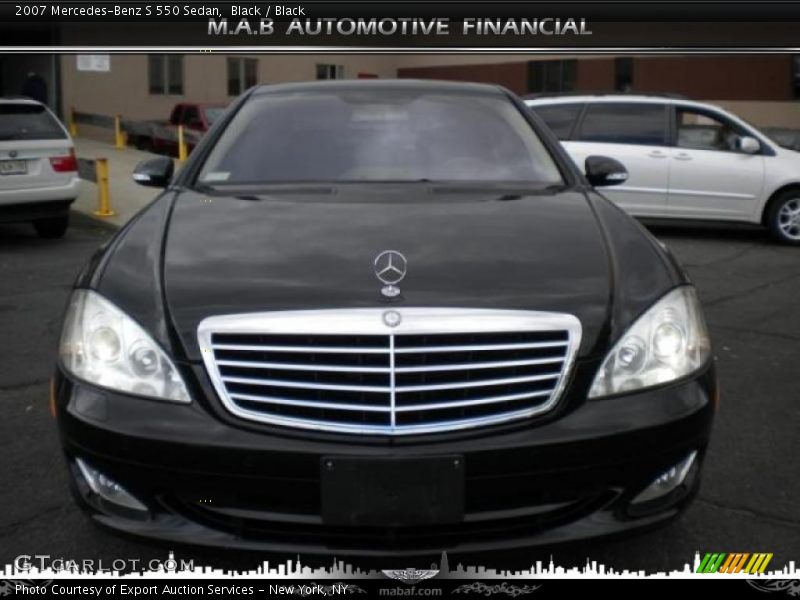 Black / Black 2007 Mercedes-Benz S 550 Sedan