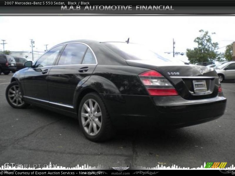 Black / Black 2007 Mercedes-Benz S 550 Sedan