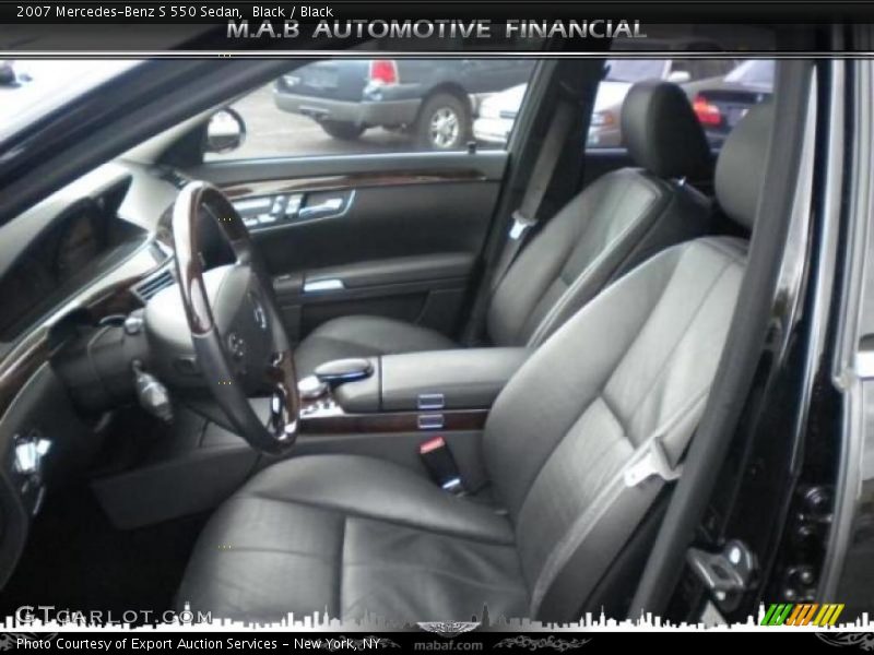 Black / Black 2007 Mercedes-Benz S 550 Sedan