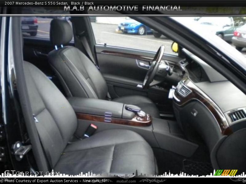 Black / Black 2007 Mercedes-Benz S 550 Sedan