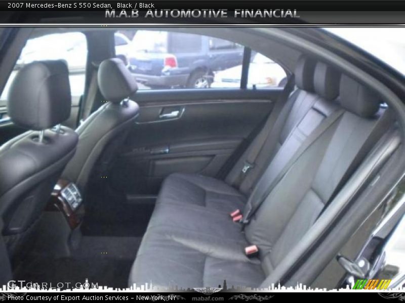 Black / Black 2007 Mercedes-Benz S 550 Sedan