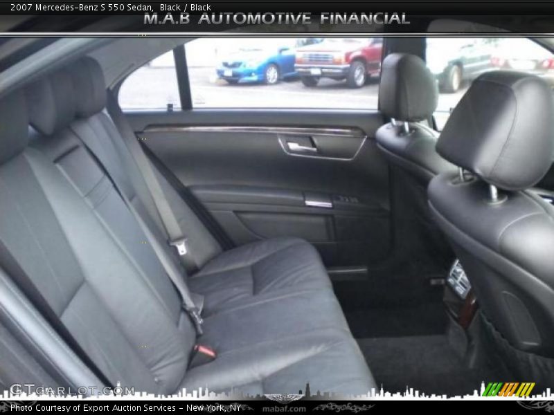 Black / Black 2007 Mercedes-Benz S 550 Sedan