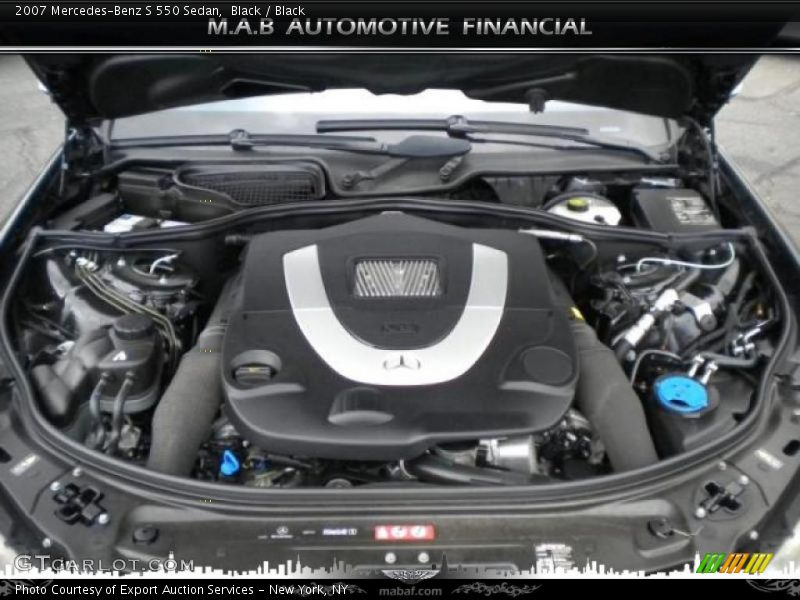 Black / Black 2007 Mercedes-Benz S 550 Sedan