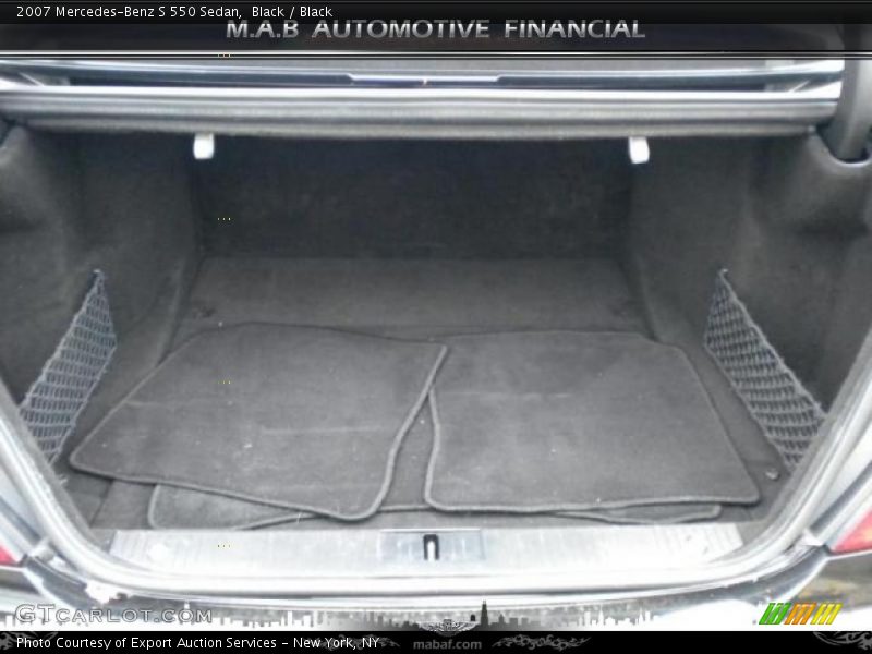 Black / Black 2007 Mercedes-Benz S 550 Sedan