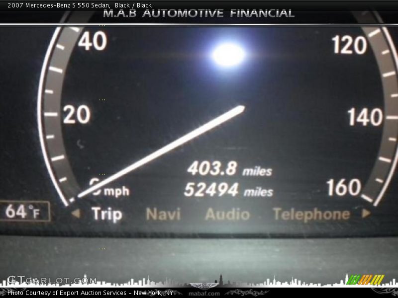 Black / Black 2007 Mercedes-Benz S 550 Sedan