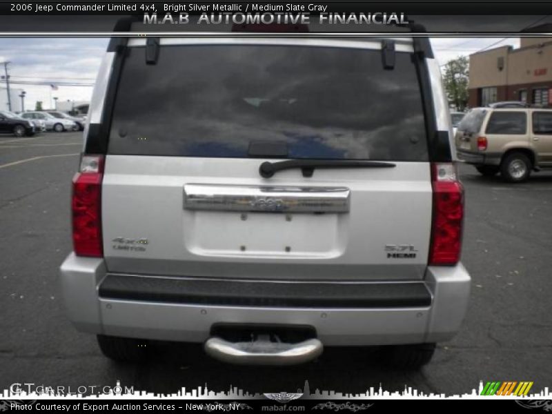 Bright Silver Metallic / Medium Slate Gray 2006 Jeep Commander Limited 4x4