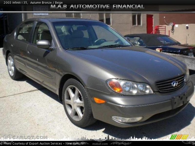 Autumn Bronze / Beige 2003 Infiniti I 35