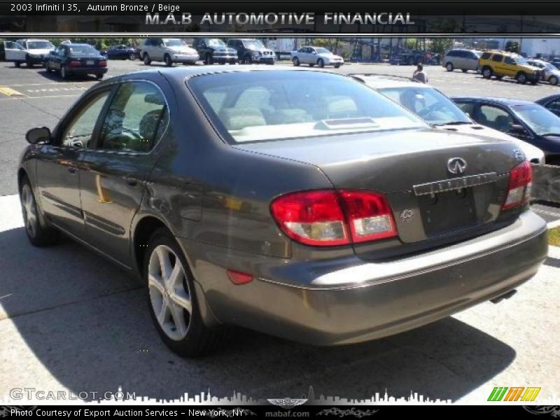 Autumn Bronze / Beige 2003 Infiniti I 35