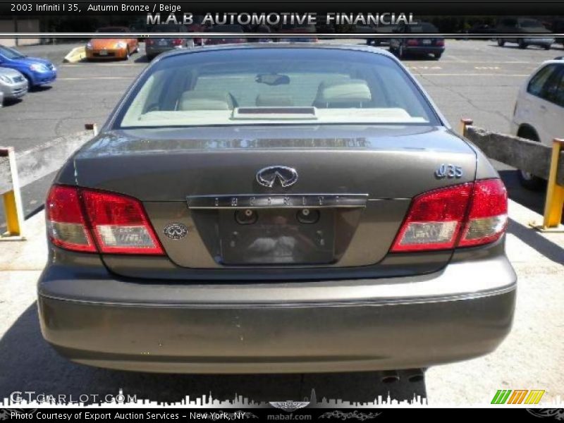 Autumn Bronze / Beige 2003 Infiniti I 35