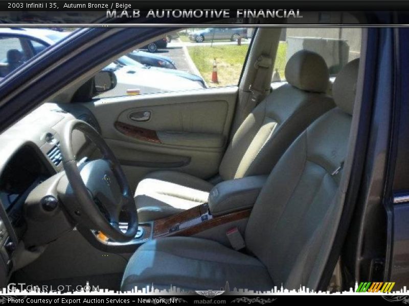 Autumn Bronze / Beige 2003 Infiniti I 35