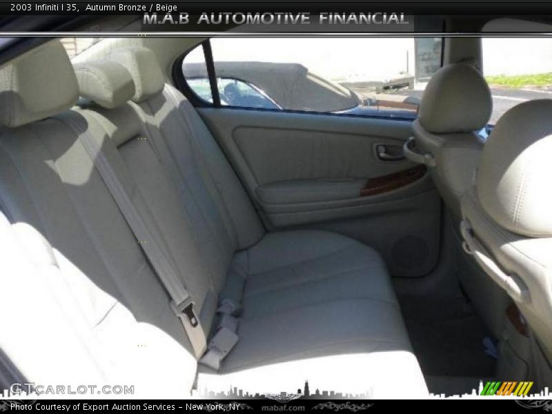 Autumn Bronze / Beige 2003 Infiniti I 35