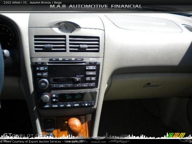 Autumn Bronze / Beige 2003 Infiniti I 35