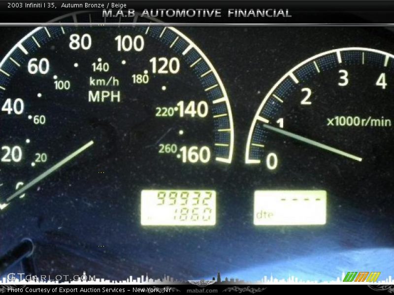Autumn Bronze / Beige 2003 Infiniti I 35