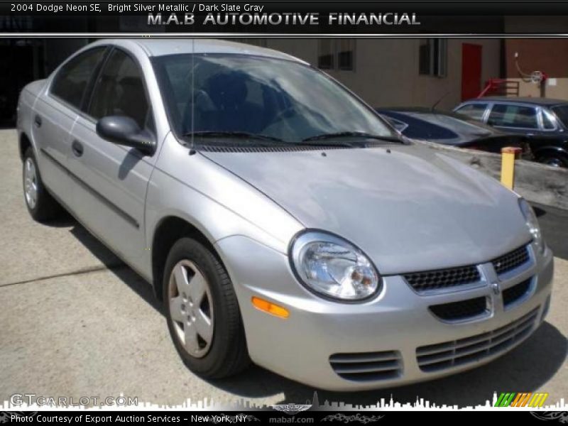 Bright Silver Metallic / Dark Slate Gray 2004 Dodge Neon SE