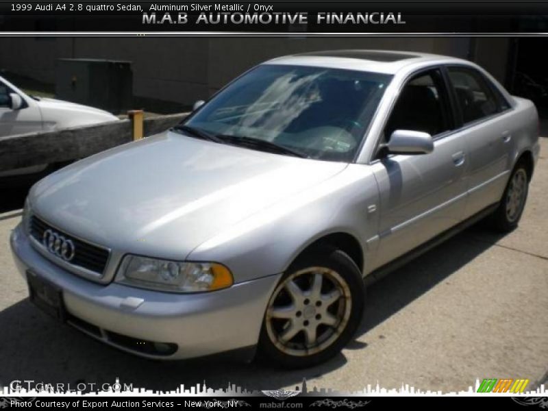 Aluminum Silver Metallic / Onyx 1999 Audi A4 2.8 quattro Sedan